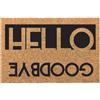 Zerbino in cocco 40x60 cm stampa black and white
