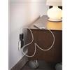 Adattatore flat USB con spina 10A nero