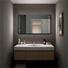 Specchio con 2 fasce retroilluminate XLED DOUBLE 100x70 cm