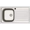 Lavello da incasso 1 vasca sx gocciolatoio dx 86x50 cm inox