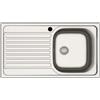 Lavello da incasso 1 vasca dx gocciolatoio a sx 86x50 cm inox