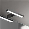 Lampada LED 20 cm 4 W cromo