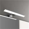 Lampada LED 30 cm 6 W cromo