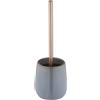 Wenko Portascopino bagno in ceramica Sirmione grigio