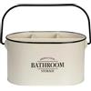 Wenko Contenitore da bagno ovale con maniglia Uri beige