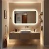 Specchio con cornice satinata 1,5 cm retroilluminata LED DORADO 100x70 cm
