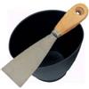 Nespoli Kit stuccatura con recipiente per stucco in plastica e spatola