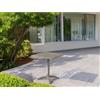 Tavolo da giardino Contract in alluminio tortora 70x70xH75 cm