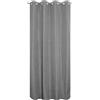 Tenda arredo Chambray L 140 x H 280 cm grigio scuro
