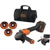 Smerigliatrice angolare Black & Decker Ø 115 mm 18 V