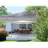 Ombrellone da giardino rettangolare a palo decentrato Ø 400 cm bianco
