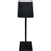 Lampada LED touch da tavolo in ABS 9,5x9,5x36 cm nero