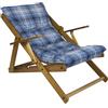 Sdraio reclinabile Comodona in legno blu