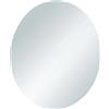 Mirrors and More Specchio da parete rotondo Ezra con cornice in metallo bianco 50x70 cm