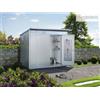 Biohort Casetta da giardino Biohort met. AvantGarde ECO A1 sp. 0,5 mm argento 3,96 m² 1P
