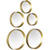 Trio Specchio Lia Ø 25/23/18/15 cm oro 5 pz