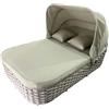 - Lettino doppio Sunlounge Agapanthus in alluminio tortora 2 posti
