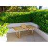 Tavolo allungabile da giardino in acacia 150-200x90x76 cm