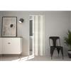 Porta a soffietto Maya in PVC stampa 3D 83,5x214 cm palissandro bianco