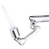Rubinetto snodabile per lavabo argento