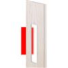 Pannello aggiuntivo porta Maya vetrata stampa 3D Pino Bianco + 17,5 cm