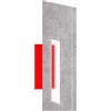 Pannello aggiuntivo porta Maya vetrata stampa 3D Tessuto Grigio + 17,5 cm