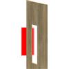 Pannello aggiuntivo porta Maya vetrata stampa 3D Rovere Cognac Scuro + 17,5 cm