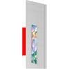 Pannello aggiuntivo porta Maya vetrata stampa 3D Palissandro Bianco + 17,5 cm