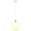 Globo Sospensione Maxy Ø 29 x 120 cm metallo bianco satinato