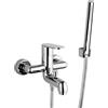 Paini Miscelatore esterno vasca Tube compreso di kit doccia cromo