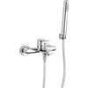Jacuzzi Rubinetteria Miscelatore esterno vasca Shark compreso di kit doccia cromo