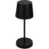 - Lampada da tavolo LED Piha 150 lm bianco caldo Ø 10,5 x 26 cm nero