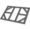 - Telaio per pavimento in acciaio galvanizzato per CA003 124x182 cm
