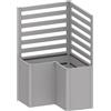 Biohort Sostegno per piante Biohort per forma a L 100 cm Argento met 2 pz