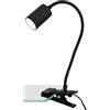 Briloner Lampada da tavolo LED Kleks 290 lm bianco caldo 40x10 cm nero