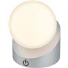 Briloner Lampada da tavolo LED Sora 150 lm bianco caldo H 10 cm cromo opaco