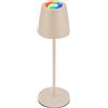 Lampada da tavolo LED Cilano 300 lm bianco caldo H 36 cm beige