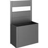 Biohort Fioriera frangivista Belvedere Biohort con vetro acrilico 100 cm Grigio sc met