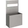 Fioriera frangivista Belvedere Biohort con vetro acrilico 100 cm Gri quarz met