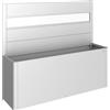 Biohort Fioriera frangivista Belvedere Biohort con vetro acrilico 200 cm Argento met