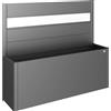 Biohort Fioriera frangivista Belvedere Biohort con vetro acrilico 200 cm Grigio sc met