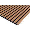 Pannello fonoassorbente decorativo rovere chiaro grezzo 240x57,2 cm Sp. 19 mm