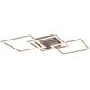 - Plafoniera LED Trail 3800 lm bianco neutro 74x7x35 cm titano