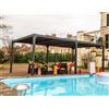Pergola bioclimatica in alluminio 3660 antracite 360x600 cm
