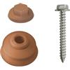 Kit di fissaggio per lastre di copertura rosso corallo