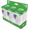 Lampadina LED E27 a goccia Century 1850 lm bianco freddo 3 pz