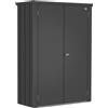 Biohort Armadio da esterno Biohort Romeo 181x132x57 cm grigio scuro metallizzato