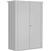 Biohort Armadio da esterno Biohort Romeo 181x132x57 cm argento metallizzato