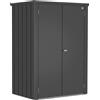 Armadio da esterno Biohort Romeo 181x132x87 cm grigio scuro metallizzato