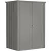 Armadio da esterno Biohort Romeo 181x132x87 cm grigio quarzo metallizzato